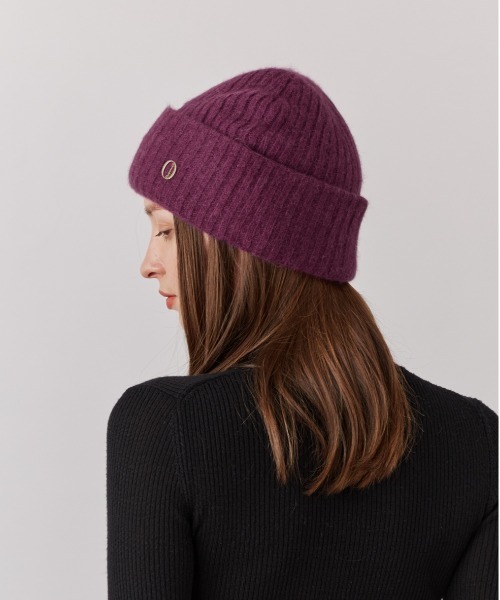 Chapeau d' O（シャポードオー）の「Chapeau d' O  RA/WO Knit Watch / シャポードオー（ニットキャップ/ビーニー・レディース・ホワイト/ブラック/グレー/パープル・FREE）」の21枚目の写真