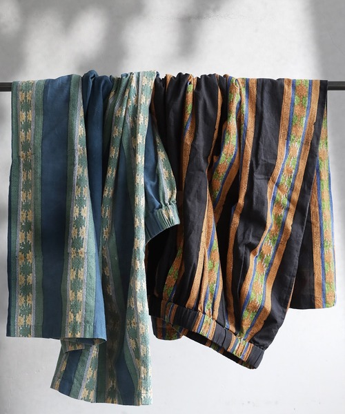 antiqua(アンティカ)の「ブロックプリント ワイドパンツ(その他パンツ・レディース・ブラック/ブルー・LARGE/MEDIUM)」の21枚目の写真