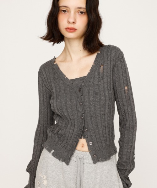 セール】【キャミセット】V/N CRASH 2P TOPS ブイネック クラッシュ