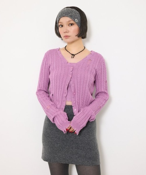 トップス @2000 セール】 【洗える】RAYON STRETCH ニット セットアップ