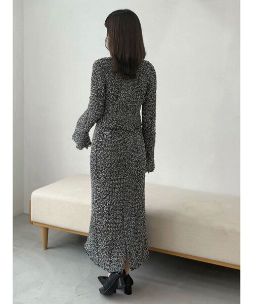 OUNNOUN（オウンノウン）の「【OUNNOUN】シュリンクシャーリングキャミワンピース（ワンピース・レディース・ブラック/ライム/ピンク・FREE）」の7枚目の写真