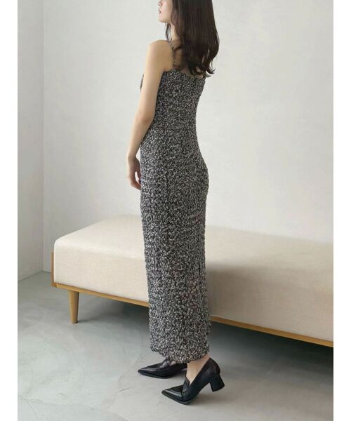 OUNNOUN（オウンノウン）の「【OUNNOUN】シュリンクシャーリングキャミワンピース（ワンピース・レディース・ブラック/ライム/ピンク・FREE）」の9枚目の写真