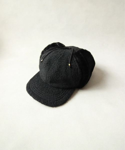 Nine Tailor（ナインテイラー）の「Nine Tailor Thistle Cap (N-1547)（キャップ・メンズ・ブラック/ダークブラウン・FREE）」の4枚目の写真