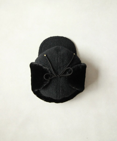 Nine Tailor（ナインテイラー）の「Nine Tailor Thistle Cap (N-1547)（キャップ・メンズ・ブラック/ダークブラウン・FREE）」の7枚目の写真