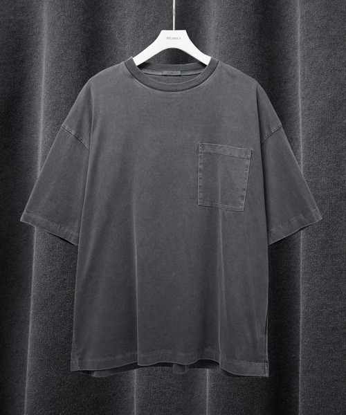 [STUDIOUS] Garment-dyed Rラックス T‑футболка