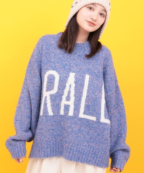 チチカカ(チチカカ)の「Orale! ロゴブークレニットプルオーバー(ニット/セーター・レディース・マスタード/ブルー/チャコールグレー・FREE)」の3枚目の写真