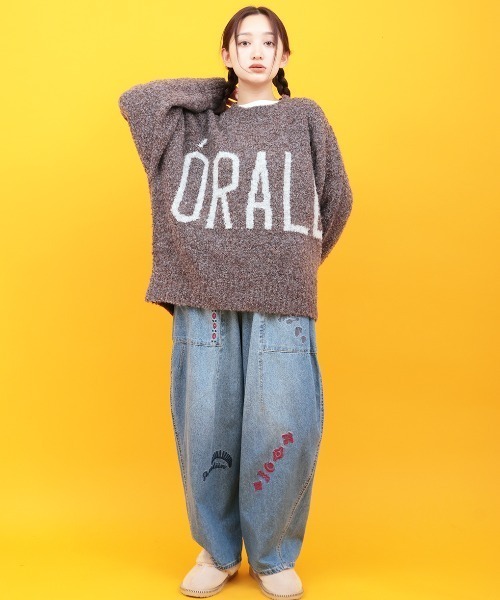 チチカカ(チチカカ)の「Orale! ロゴブークレニットプルオーバー(ニット/セーター・レディース・マスタード/ブルー/チャコールグレー・FREE)」の20枚目の写真