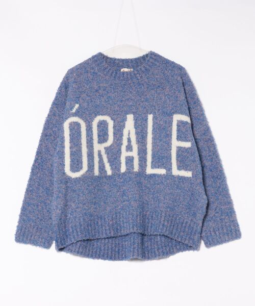 チチカカ(チチカカ)の「Orale! ロゴブークレニットプルオーバー(ニット/セーター・レディース・マスタード/ブルー/チャコールグレー・FREE)」の9枚目の写真