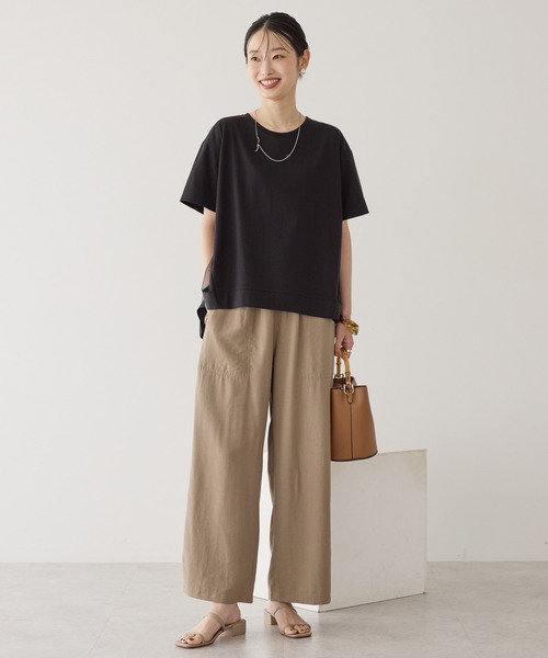 AMERICAN HOLIC(アメリカンホリック)の「接触冷感ベイカーリラックスパンツ(その他パンツ・レディース・ブラック/ベージュ/グリーン/ブラウン・S/M/L)」の6枚目の写真