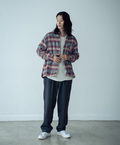 RATTLE TRAP(ラトルトラップ)の「ブリーチチェックシャツ(シャツ/ブラウス・メンズ・ブルー系その他/レッド系その他・L/M)」の4枚目の写真