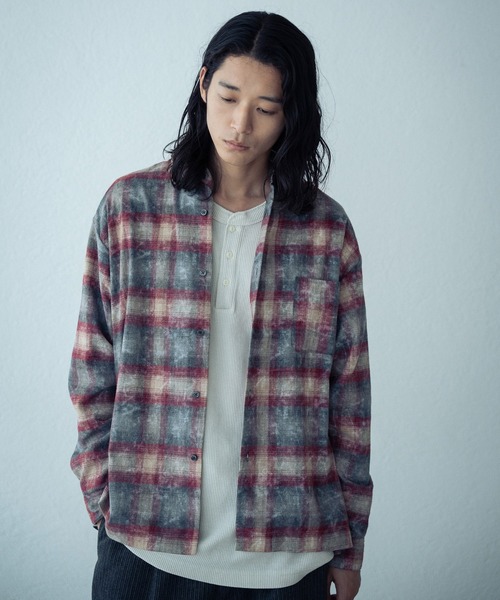 RATTLE TRAP(ラトルトラップ)の「ブリーチチェックシャツ(シャツ/ブラウス・メンズ・ブルー系その他/レッド系その他・L/M)」の12枚目の写真