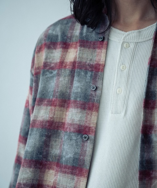 RATTLE TRAP(ラトルトラップ)の「ブリーチチェックシャツ(シャツ/ブラウス・メンズ・ブルー系その他/レッド系その他・L/M)」の18枚目の写真