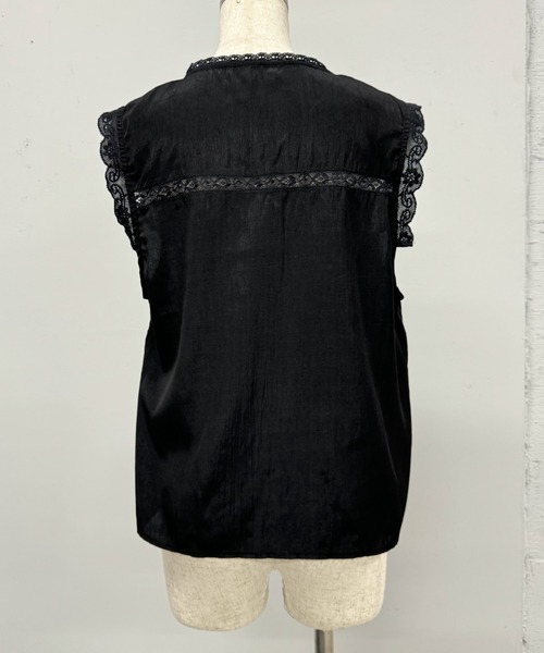 PROVOKE (プロヴォーク)の「EMBROIDERY NS BLOUSE(シャツ/ブラウス・レディース・ブラック・FREE)」の4枚目の写真