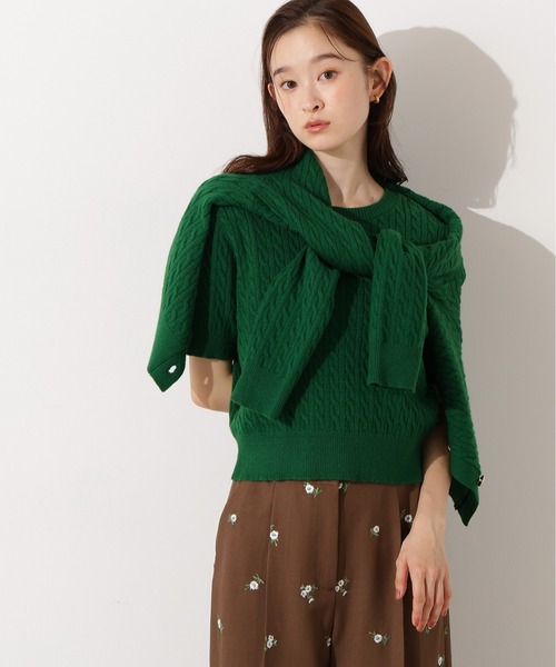 N.(N. Natural Beauty Basic)(エヌエヌナチュラルビューティーベーシック)の「メタルボタンケーブルアンサンブル(アンサンブル・レディース・ネイビー/キャメル/グリーン/オフホワイト・MEDIUM)」の19枚目の写真