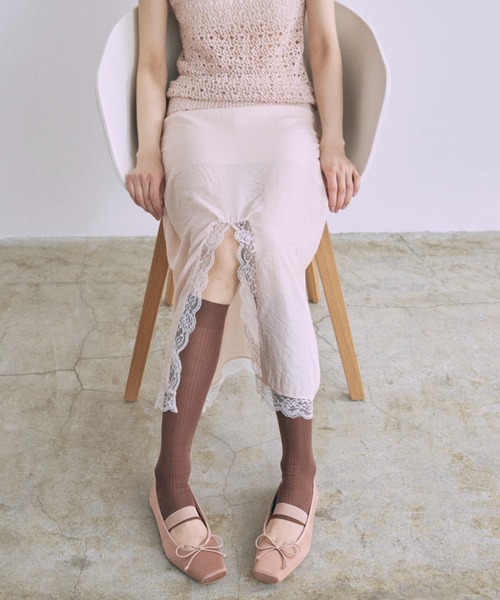 セール】Vintage Lace-trim Skirt（スカート）｜EN NEUME（エンノイム