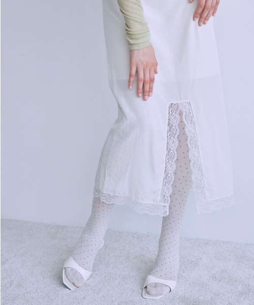 スカート EN NEUME Vintage Lace-trim Skirt Vintage Lace-trim Skirt（スカート）｜EN NEUME（エンノイム）の