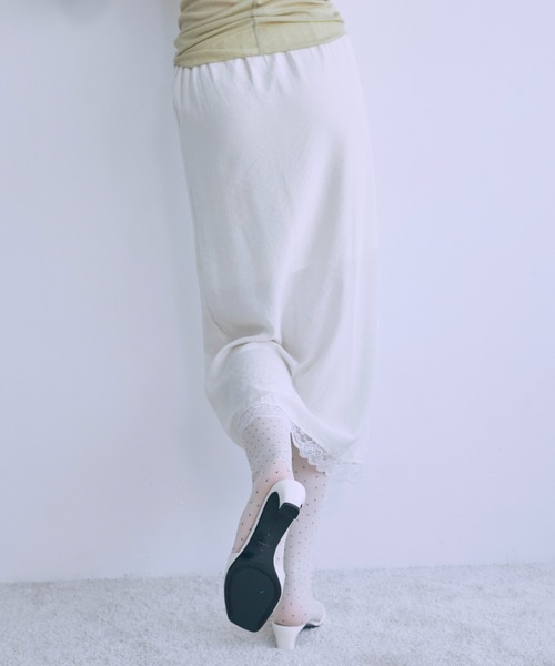 Vintage Lace-trim Skirt（スカート）｜EN NEUME（エンノイム）の