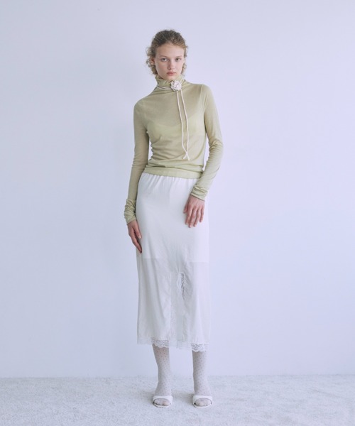 Vintage Lace-trim Skirt（スカート）｜EN NEUME（エンノイム）の