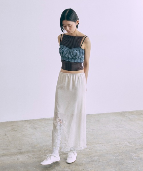 Vintage Lace-trim Skirt（スカート）｜EN NEUME（エンノイム）の