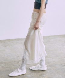 EN NEUME（エンノイム）の「Vintage Lace-trim Skirt（スカート）」