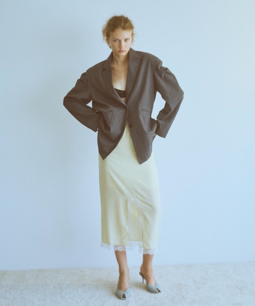 Vintage Lace-trim Skirt（スカート）｜EN NEUME（エンノイム）の