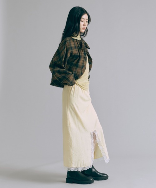 セール】Vintage Lace-trim Skirt（スカート）｜EN NEUME（エンノイム
