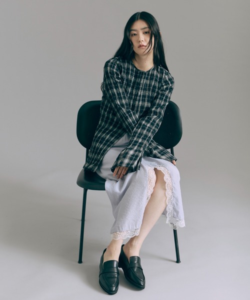 Vintage Lace-trim Skirt（スカート）｜EN NEUME（エンノイム）の