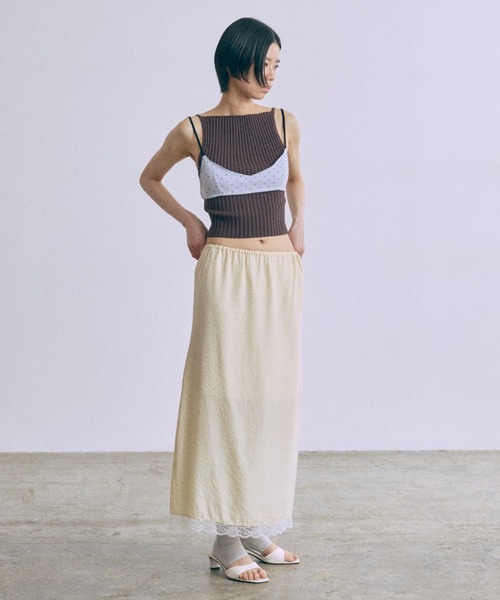 セール】Vintage Lace-trim Skirt（スカート）｜EN NEUME（エンノイム