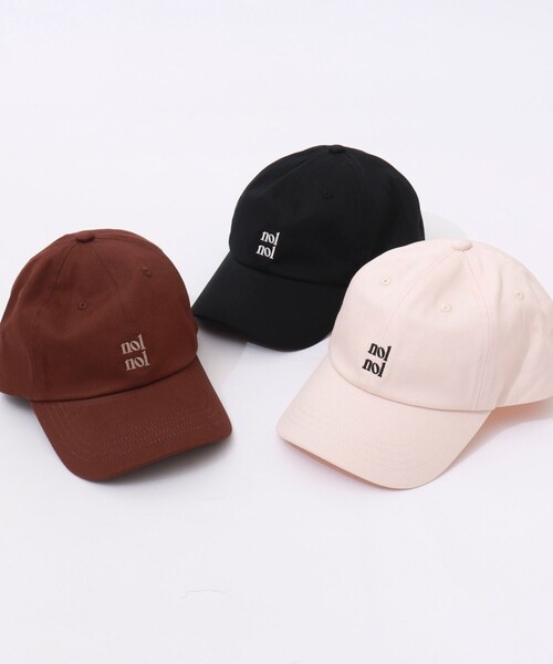 NOLLEY’S(ノーリーズ)の「【nolnol/ノルノル】ロゴ刺繍キャップ(キャップ・レディース・ブラウン/ブラック/ベビーピンク・FREE)」の9枚目の写真