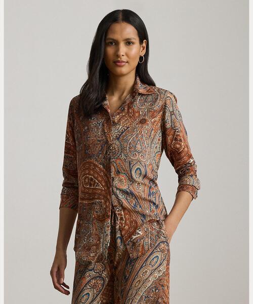 平和屋着物□極上 夏物 色無地 亜麻色 縦絽 逸品 CZAA3205s5