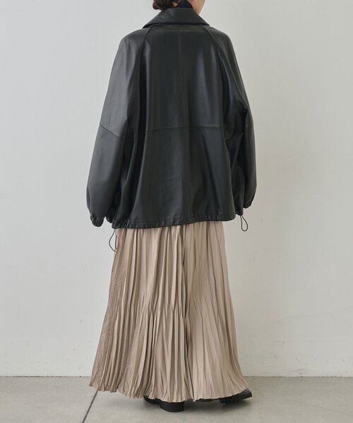 GALLARDAGALANTE（ガリャルダガランテ）の「タフタプリーツスカート（スカート・レディース・ブラック/モカ・1/0）」の13枚目の写真