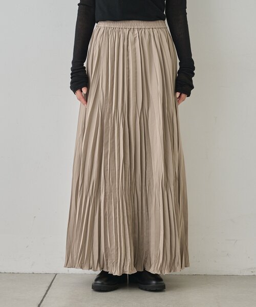 GALLARDAGALANTE（ガリャルダガランテ）の「タフタプリーツスカート（スカート・レディース・ブラック/モカ・1/0）」の14枚目の写真