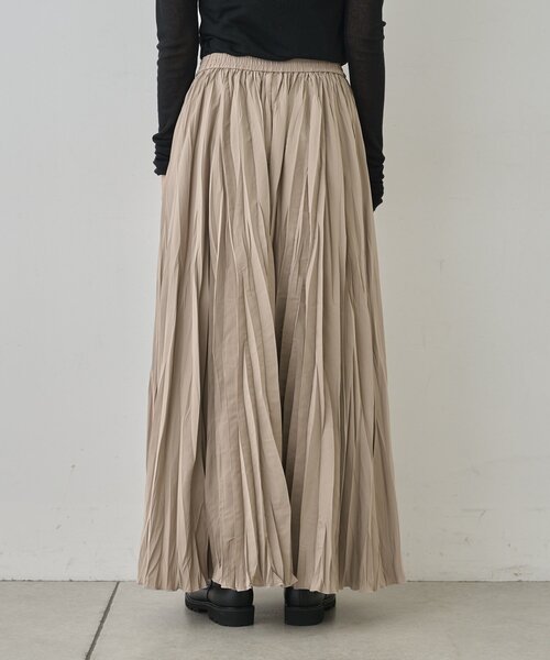 GALLARDAGALANTE（ガリャルダガランテ）の「タフタプリーツスカート（スカート・レディース・ブラック/モカ・1/0）」の16枚目の写真