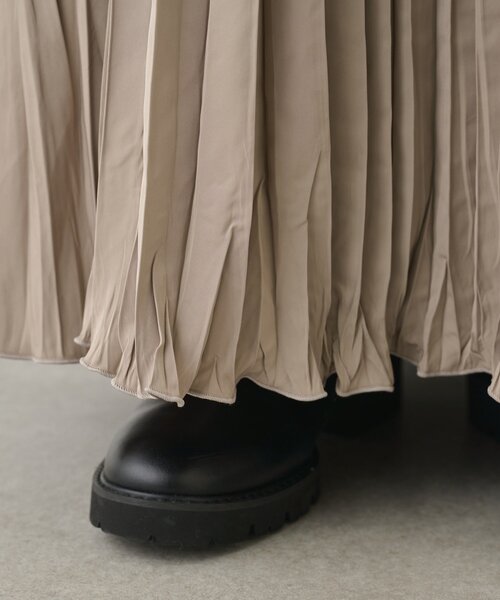 GALLARDAGALANTE（ガリャルダガランテ）の「タフタプリーツスカート（スカート・レディース・ブラック/モカ・1/0）」の19枚目の写真