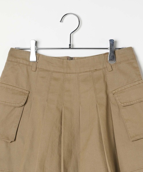 3.3 Field Trip （3.3フィールドトリップ）の「3.3 Field Trip／カーゴプリーツミニスカート（スカート・レディース・ベージュ/カーキ・FREE）」の11枚目の写真