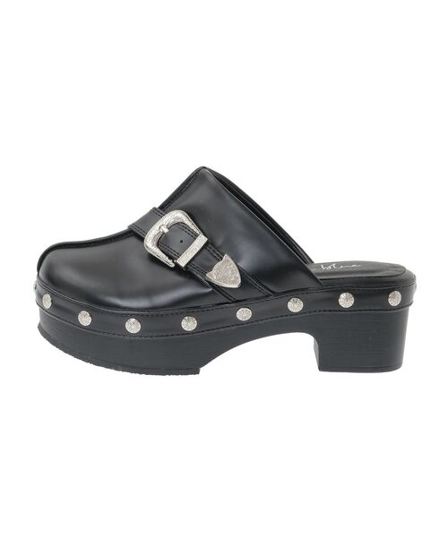 Green Parks(グリーンパークス)の「・rich blue ウェスタンクロッグ(サンダル・レディース・ブラック・LL/S/M/L)」の6枚目の写真