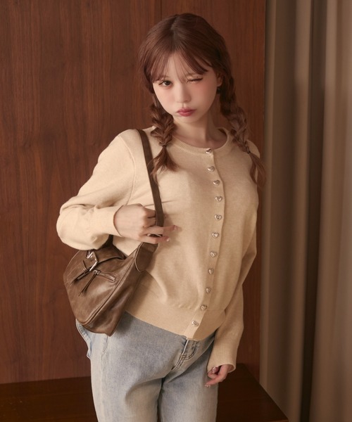 TITTY&CO.(ティティーアンドコー)の「ベルトショルダーバッグ(ショルダーバッグ・レディース・ブラック/ピンク/ブラウン/アイボリー・FREE)」の18枚目の写真