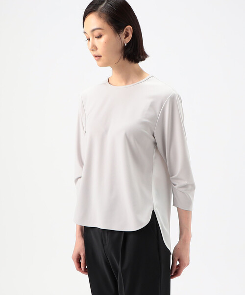 COMME CA(コムサ)の「マットストレッチポンチ プルオーバー(シャツ/ブラウス・レディース・ライトグレー/ホワイト/ブラック・9号)」の14枚目の写真