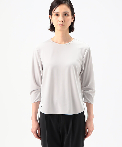 COMME CA(コムサ)の「マットストレッチポンチ プルオーバー(シャツ/ブラウス・レディース・ライトグレー/ホワイト/ブラック・9号)」の18枚目の写真