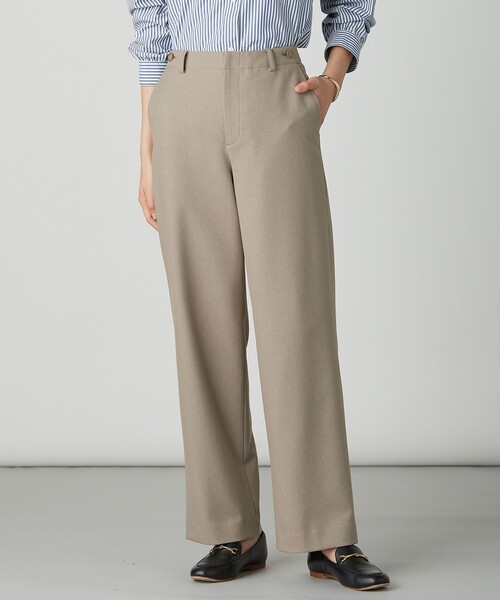 J.PRESS Ladies(J.プレス レディス)の「【WEB限定カラーあり】ツムギートflannel ストレート パンツ(その他パンツ・レディース・グレー系/ブラック系/ベージュ系/アイボリー系/ネイビー系・XS/XXS/S)」の3枚目の写真