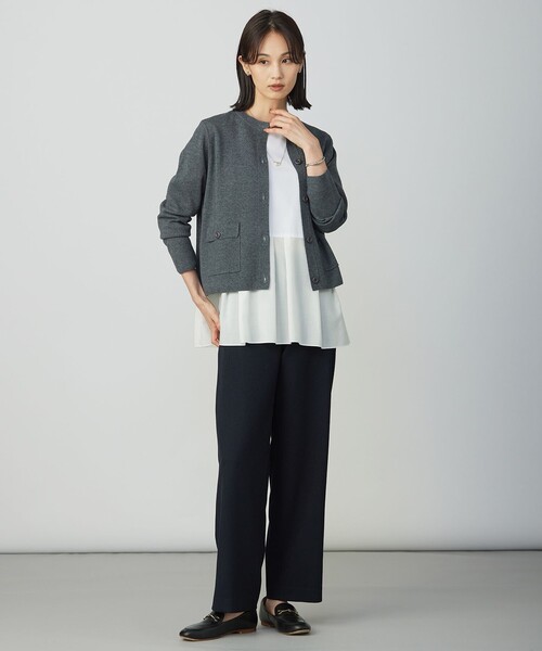 J.PRESS Ladies(J.プレス レディス)の「【WEB限定カラーあり】ツムギートflannel ストレート パンツ(その他パンツ・レディース・グレー系/ブラック系/ベージュ系/アイボリー系/ネイビー系・XS/XXS/S)」の7枚目の写真