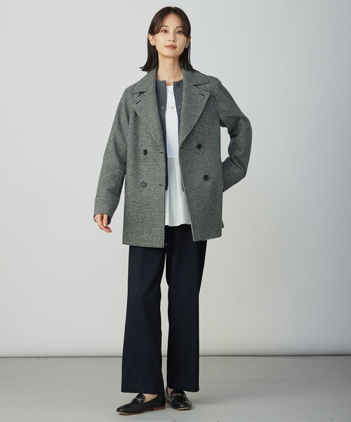 J.PRESS Ladies(J.プレス レディス)の「【WEB限定カラーあり】ツムギートflannel ストレート パンツ(その他パンツ・レディース・グレー系/ブラック系/ベージュ系/アイボリー系/ネイビー系・XS/XXS/S)」の6枚目の写真
