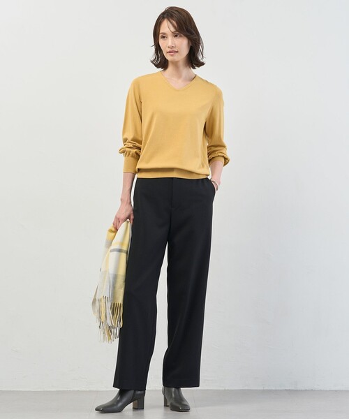 J.PRESS Ladies(J.プレス レディス)の「【WEB限定カラーあり】ツムギートflannel ストレート パンツ(その他パンツ・レディース・グレー系/ブラック系/ベージュ系/アイボリー系/ネイビー系・XS/XXS/S)」の14枚目の写真