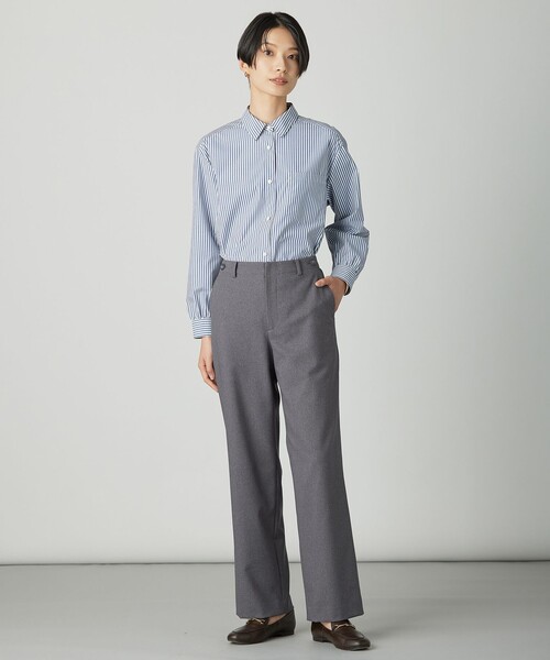 J.PRESS Ladies(J.プレス レディス)の「【WEB限定カラーあり】ツムギートflannel ストレート パンツ(その他パンツ・レディース・グレー系/ブラック系/ベージュ系/アイボリー系/ネイビー系・XS/XXS/S)」の18枚目の写真