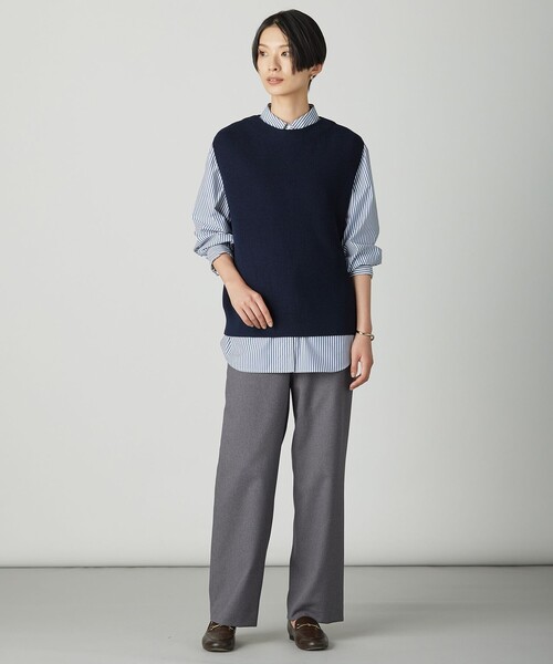 J.PRESS Ladies(J.プレス レディス)の「【WEB限定カラーあり】ツムギートflannel ストレート パンツ(その他パンツ・レディース・グレー系/ブラック系/ベージュ系/アイボリー系/ネイビー系・XS/XXS/S)」の19枚目の写真