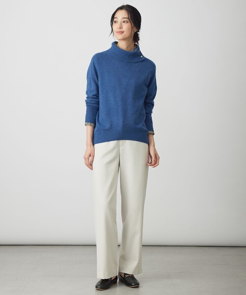 J.PRESS Ladies(J.プレス レディス)の「【WEB限定カラーあり】ツムギートflannel ストレート パンツ(その他パンツ・レディース・グレー系/ブラック系/ベージュ系/アイボリー系/ネイビー系・XS/XXS/S)」の21枚目の写真