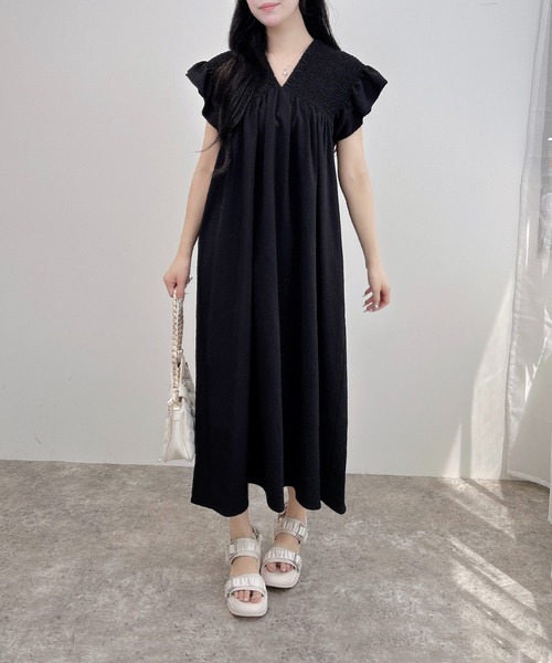 INGNI（イング）の「前後2Wayシャーリングワンピース（ワンピース
