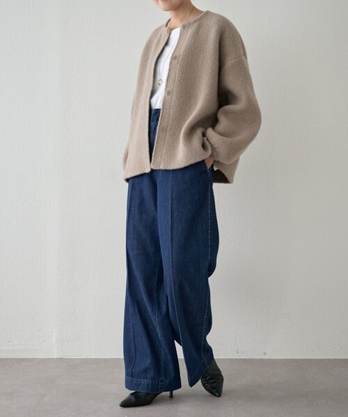 BEARDSLEY(ビアズリー)の「デニムスラックスパンツ(その他パンツ・レディース・インディゴブルー・1/0/2)」の14枚目の写真