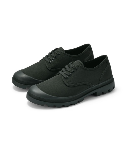 無印良品(ムジルシリョウヒン)の「紳士 柔らかい中敷を使用した 撥水タンクソールシューズ(スニーカー・メンズ・カーキ系/ブラック・XXL/XL/L)」の1枚目の写真