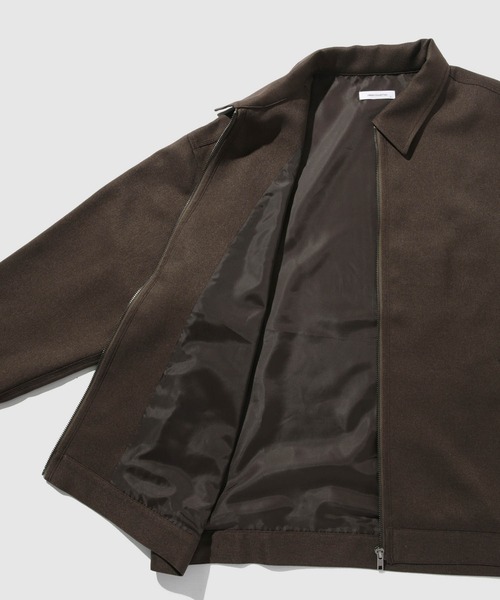 URBAN COLLECTION(アーバンコレクション)の「URBAN COLLECTION ラクウールジップアップブルゾン(ブルゾン・メンズ・ブラウン/ブラック・S/M/L/XL)」の6枚目の写真